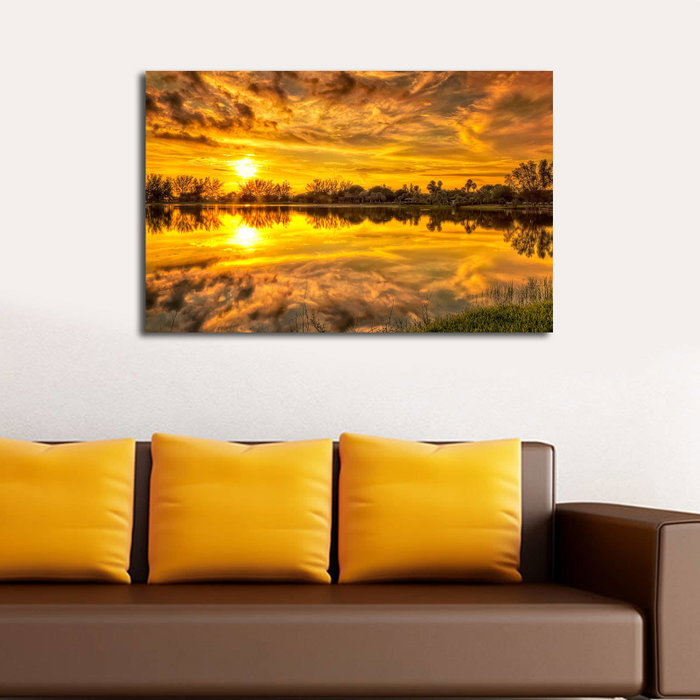 Wallity Lienzo Decorativo Iluminado con LEDs 45 x 70 cm Multicolor